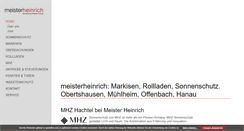 Desktop Screenshot of meister-heinrich.de