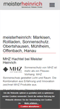 Mobile Screenshot of meister-heinrich.de