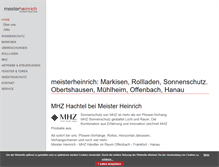 Tablet Screenshot of meister-heinrich.de